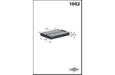 Filtr, vzduch v interiéru MISFAT HB347