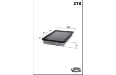 Vzduchový filtr MISFAT P607