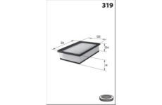 Vzduchový filtr MISFAT P353A