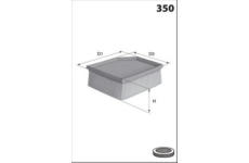 Vzduchový filtr MISFAT P248