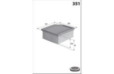 Vzduchový filtr MISFAT P813A