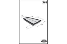 Vzduchový filtr MISFAT P830