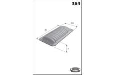 Vzduchový filtr MISFAT P786