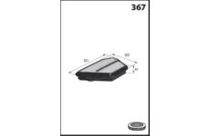 Vzduchový filtr MISFAT P481