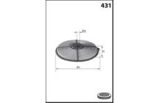 Vzduchový filtr MISFAT R757