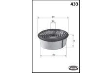 Vzduchový filtr MISFAT R741