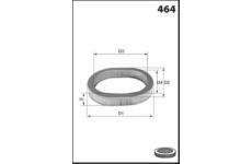 Vzduchový filtr MISFAT R1203