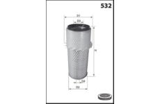 Vzduchový filtr MISFAT R743