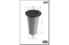 Filtr - sekundární vzduch MISFAT R684