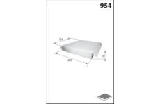 Filtr, vzduch v interiéru MISFAT HB366C