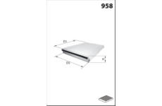 Filtr, vzduch v interiéru MISFAT HB518C