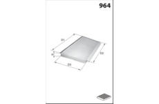 Filtr, vzduch v interiéru MISFAT HB521