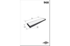 Filtr, vzduch v interiéru MISFAT HB244