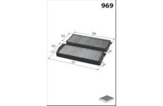 Filtr, vzduch v interiéru MISFAT HB351C