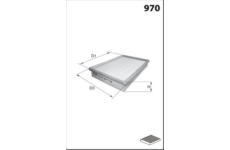 Filtr, vzduch v interiéru MISFAT HB749