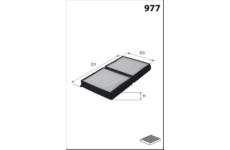 Filtr, vzduch v interiéru MISFAT HB327
