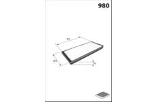 Filtr, vzduch v interiéru MISFAT HB522CA