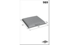 Filtr, vzduch v interiéru MISFAT HB343