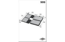 Filtr, vzduch v interiéru MISFAT HB355