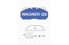 Sada brzdových destiček, kotoučová brzda WAGNER 2909004950
