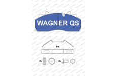 Sada brzdových destiček, kotoučová brzda WAGNER 2915904950