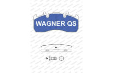 Sada brzdových destiček, kotoučová brzda WAGNER 2917304950