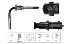 Cidlo, teplota vyfukovych plynu LUCAS LGS7044