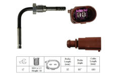 Cidlo, teplota vyfukovych plynu LUCAS LGS7130