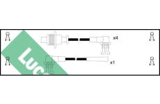 Sada kabelů pro zapalování LUCAS LUC4090