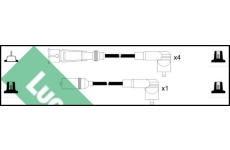 Sada kabelů pro zapalování LUCAS LUC4163