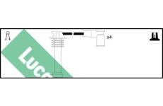 Sada kabelů pro zapalování LUCAS LUC4218