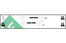 Sada kabelů pro zapalování LUCAS LUC4253