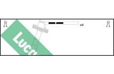 Sada kabelů pro zapalování LUCAS LUC4258