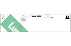 Sada kabelů pro zapalování LUCAS LUC4378