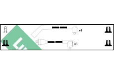 Sada kabelů pro zapalování LUCAS LUC4379