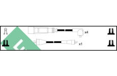 Sada kabelů pro zapalování LUCAS LUC4390