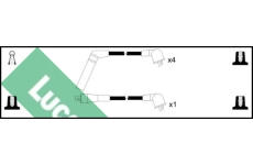 Sada kabelů pro zapalování LUCAS LUC4435