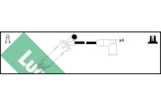 Sada kabelů pro zapalování LUCAS LUC4649