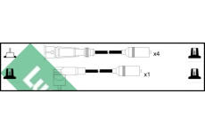 Sada kabelů pro zapalování LUCAS LUC5002