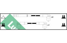 Sada kabelů pro zapalování LUCAS LUC5005