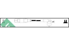 Sada kabelů pro zapalování LUCAS LUC5052