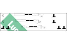 Sada kabelů pro zapalování LUCAS LUC7081