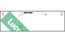 Sada kabelů pro zapalování LUCAS LUC7315