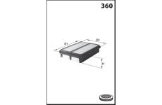 Vzduchový filtr LUCAS LFAF781