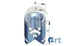 Piest brzdového strmeňa ERT 150873-C