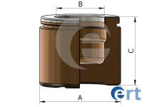Piest brzdového strmeňa ERT 151201-C