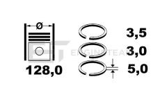 Sada pístních kroužků ET ENGINETEAM R1002800