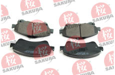 Sada brzdových destiček, kotoučová brzda SAKURA 600-10-3998
