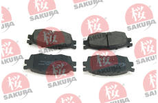Sada brzdových destiček, kotoučová brzda SAKURA 600-05-4603