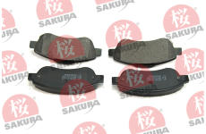 Sada brzdových destiček, kotoučová brzda SAKURA 600-30-6606